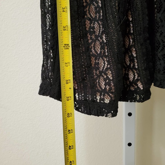 ANTRHOPOLOGIE MOULINETTE SOEURS Women's Myrna Black Lace Sheath Dress sz L - Picture 5 of 7